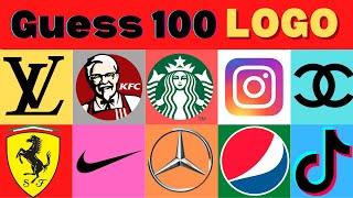 Guess The LOGO in 3 Secondes | 100 Famous Logos