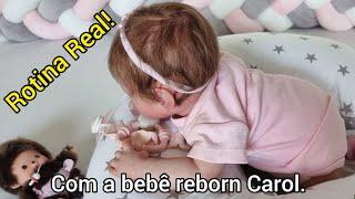 Rotina real com a bebê reborn Carol  #bebereborn