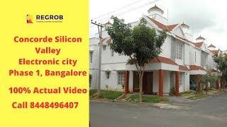 Concorde Silicon Valley Electronic city Phase 1 Bangalore | Sales 8448496407 | Actual Video