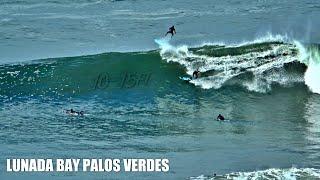 Lunada Bay Palos Verdes | Crowded Wild Big Sunday Surf