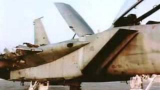 F-15 lands with one wing