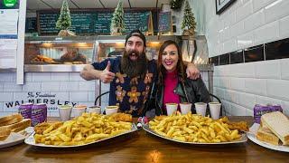 MY SISTER TRIES A FISH & CHIPS CHALLENGE WHICH HAS NEVER BEEN BEATEN! | BeardMeatsFood