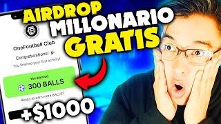 GANARAS MUCHO DINERO CON ESTE AIRDROP GRATISCORRE  300 MILLONES DE DOLARES! ONEFOOTBALL