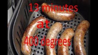 (344) Cooking Brats in an Air Fryer without Piercing Them
