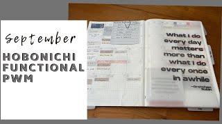 Hobonichi Cousin Functional Planning SEPTEMBER plan with me