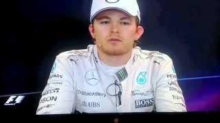 Nico Rosberg goes crazy Lewis Hamilton won