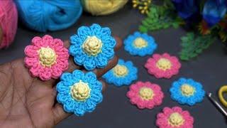 Crochet Flower Design || Easy & Elegant Design || Knitting My Dream