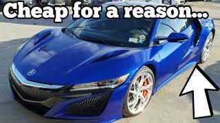 Here's why this Cheap Acura NSX Looks MINT but has a Salvage Title!