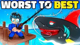 Can I Catch a Megalodon with EVERY ROD on Fisch?