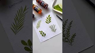 Watercolor leaf idea #watercolorart #arttutorial #artshorts #artshortvideo #watercolor #artwork