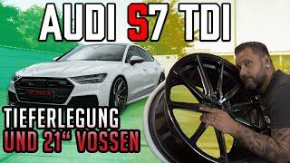 Audi S7 TDI mit Tieferlegung und 21 Zoll Vossen  Top Secret Tuning