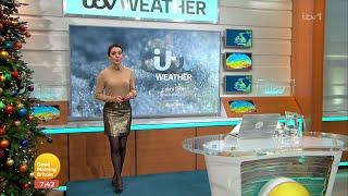 Laura Tobin - Pantyhose, Mini GMB Weather 13Dec2022