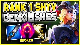 RANK #1 MASTERY SHYVANA MAIN DEMOLISHES DIAMOND ELO (1v9 HARD CARRY) | Veralion | League of Legends