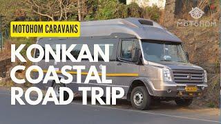 KONKAN COASTAL ROAD TRIP | Motohom Caravan | Caravan Life | Caravan in Mumbai | Must Watch #konkan