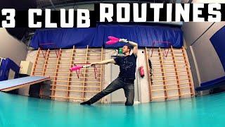 3 Club Routines - Juggling Video