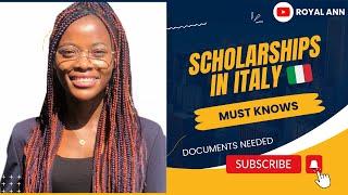 SCHOLARSHIPS IN ITALY FOR INTERNATIONAL STUDENTS | PAY ZERO TUITION | STUDY FOR ALMOST FREE