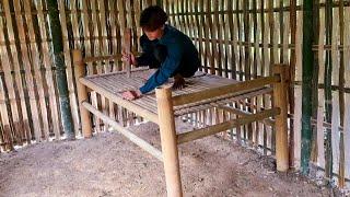 How to Make Simple Bamboo Beds, Bamboo Beds, Grow More Seats Around the Camp - Ep 25