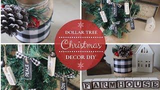 DIY DOLLAR TREE CHRISTMAS DECOR | FARMHOUSE CHRISTMAS