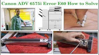 Canon Advance 6575i Error Code E60 How to solve I Hindi English Urdu Sub