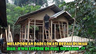 Info Terbaru Dari Lokasi Bedah Rumah Bah Bubuh. Atap Sudah Terpasang. Bentuk Rumah Semakin Terlihat.