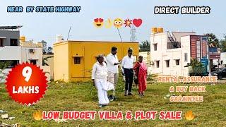 Low Budget Independent villa&plot sale chennai | 9 Lakhs Onwards |guduvanchery|low budget land sale