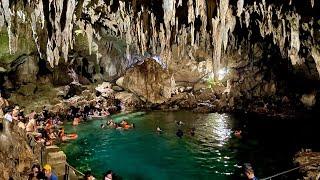 Das Natürlichen Höhlenbad||Hinagdanan Cave Bohol Philippines