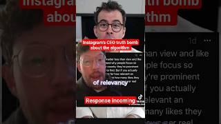 Instagram's CEO Speaks Out: High Follower Count ≠ High Views #instagram #socialmedia #influencer