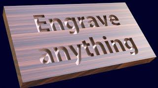 Easy Method to Engrave Your Text or Logo | How To Carve Any Text | 3D Text Effects In Blender