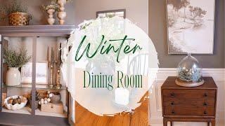 SIMPLE AND COZY WINTER DECORATING IDEAS  || WINTER DINING ROOM DECOR IDEAS