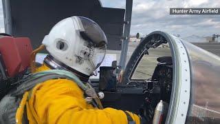 Special NASA weather research plane takes off from Hunter Army Airfield