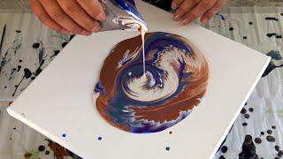 (964) Beautiful Split cup Acrylic pouring ~ Dirty Pour ~ Fluid Art ~ Abstract acrylic painting