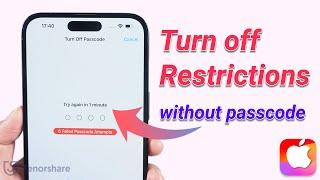 How to Turn off Restrictions on iPhone without Password
