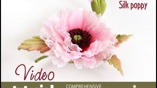 How no make silk flowers - video silk poppy