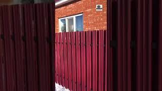 Установлены откатные ворота и забор в Нижнекамском районе