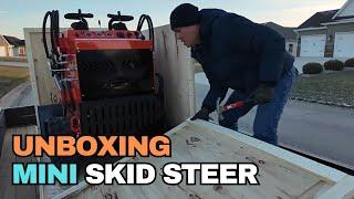 How to Unbox Mini Skid Steer from a Crate | Infront YF380