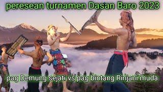 peresean  Demung sejati vs pag bintang Rinjani muda #majuterus1986