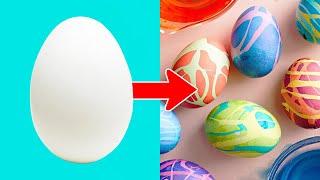 7 Ways to DIY Easter Eggs! Creative Easter Egg Coloring Tips! easter decor 2023