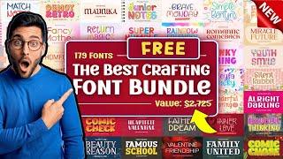  Font Giveaway from Creative Fabrica! 179 Premium Fonts Worth $2,725 FREE!  | Limited Time Offer ⏳