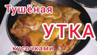 Вкуснейшая УТКА тушёная кусочками в кастрюле. Продукты в Германии.