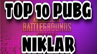 PUBG NIKNAME ENG TOPVIY NIKLAR TOPLAMI || TOP-10 NIKLAR || ZO'R NIKLAR 4-QISM