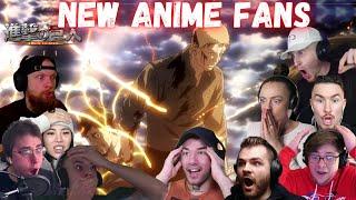 ANIME NEWBIES REACT TO REINER & BERTHOLD TRANSFORMATION ATTACK ON TITAN SEASON 2 EPISODE 6 REACTION