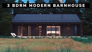 3 Bedroom 1440 Sq Ft Modern Barnhouse Design Tour & Blueprints Preview