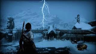 God Of War Ragnarök - Midgard Ambiance (wind, thunder, snowfall)