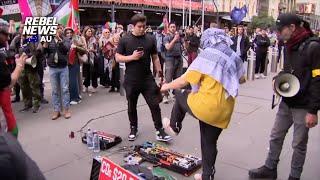 FULL VIDEO: Buskers ATTACKED by anti-Israel hate mob