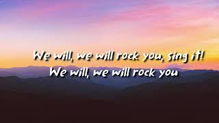 We Will Rock You  Queen   lyrics 360p