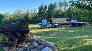 New Building Materials Delivery Day! Unloading Trucks, Looking Ahead, & Thinking Back...