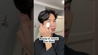 testing 2 sunscreen sticks on a full face of makeup 🫢