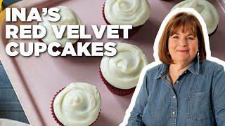 Ina Garten's Red Velvet Cupcakes | Barefoot Contessa | Food Network