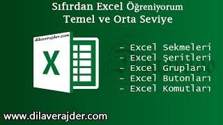 Excel Training Lessons 4 - Excel Tab, Group, Ribbon, Button, and Commands - For Beginners