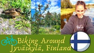 Finland VLOG: I Ride A Bike Around Jyväskylä: Beautiful Finland